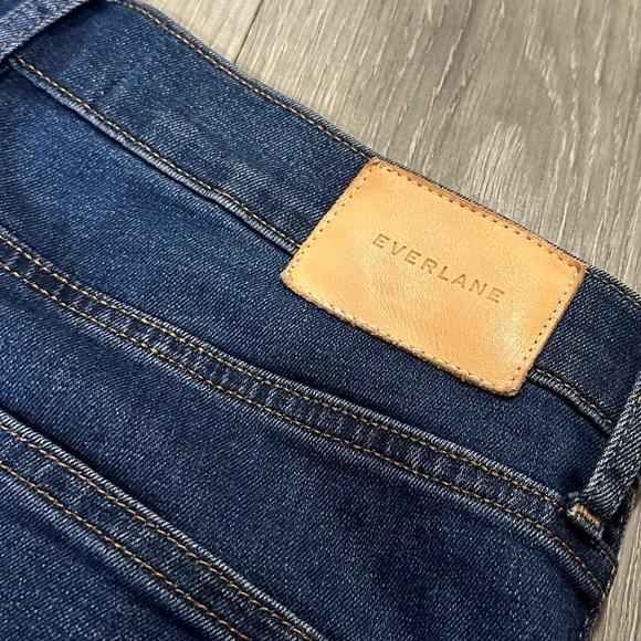 Everlane high rise slim straight jeans 30 ankle blue denim button fly casual - Picture 9 of 9